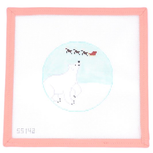 Stitch Style Needlepoint - Polar Bear