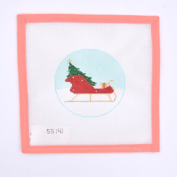 Stitch Style Needlepoint - North Pole Series Santa's Sleigh