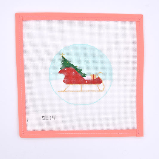 Stitch Style Needlepoint - North Pole Series Santa's Sleigh