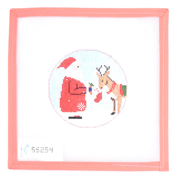 Stitch Style Needlepoint - Reindeer Games