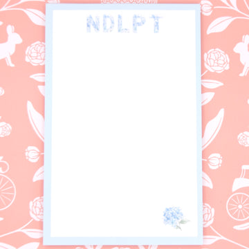With Love by Bug - Blue Hydrangea NDLPT Notepad
